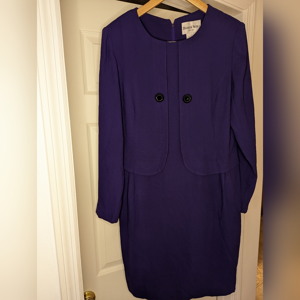 Danny & Nicole purple dress Vintage Retro size 14